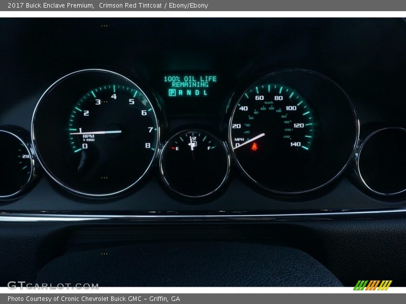 Crimson Red Tintcoat / Ebony/Ebony 2017 Buick Enclave Premium