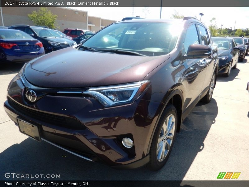 Black Current Metallic / Black 2017 Toyota RAV4 Limited AWD