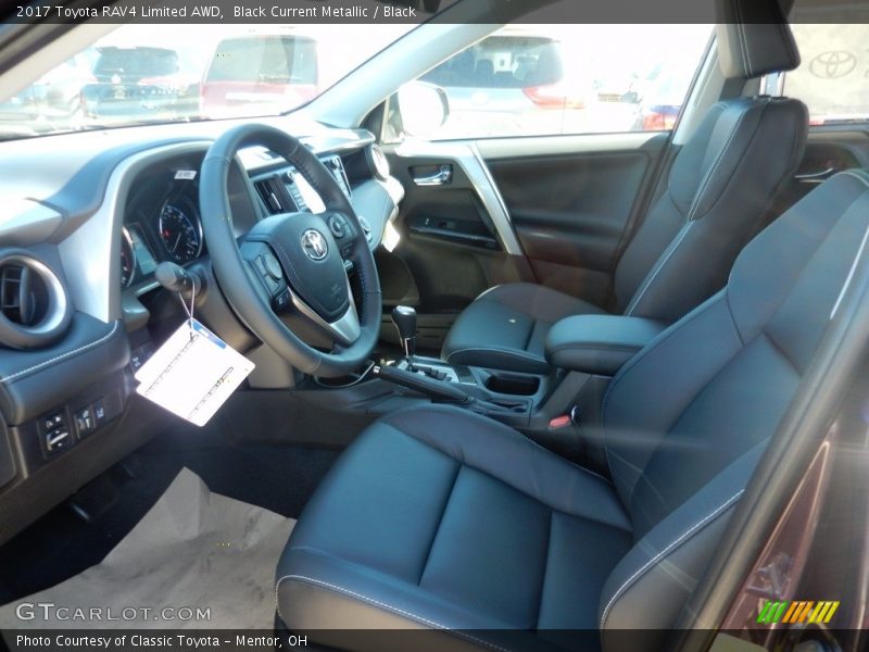 Black Current Metallic / Black 2017 Toyota RAV4 Limited AWD