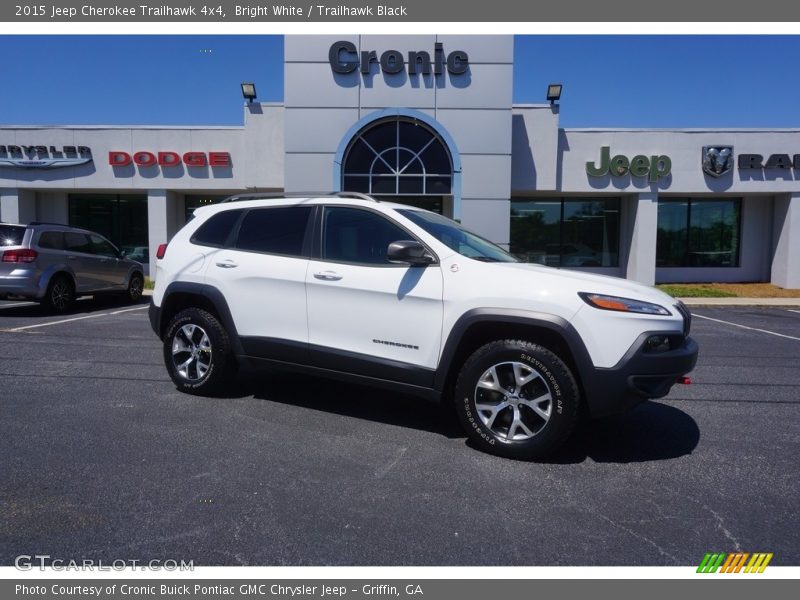 Bright White / Trailhawk Black 2015 Jeep Cherokee Trailhawk 4x4