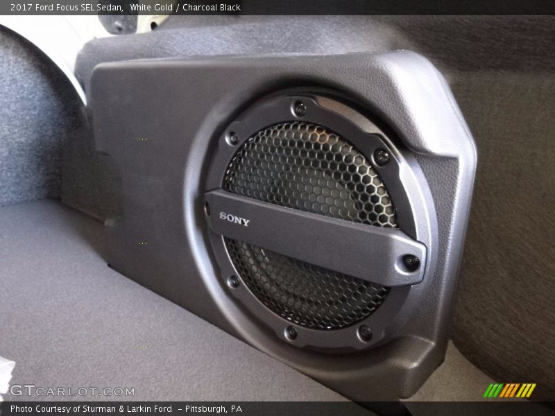 White Gold / Charcoal Black 2017 Ford Focus SEL Sedan