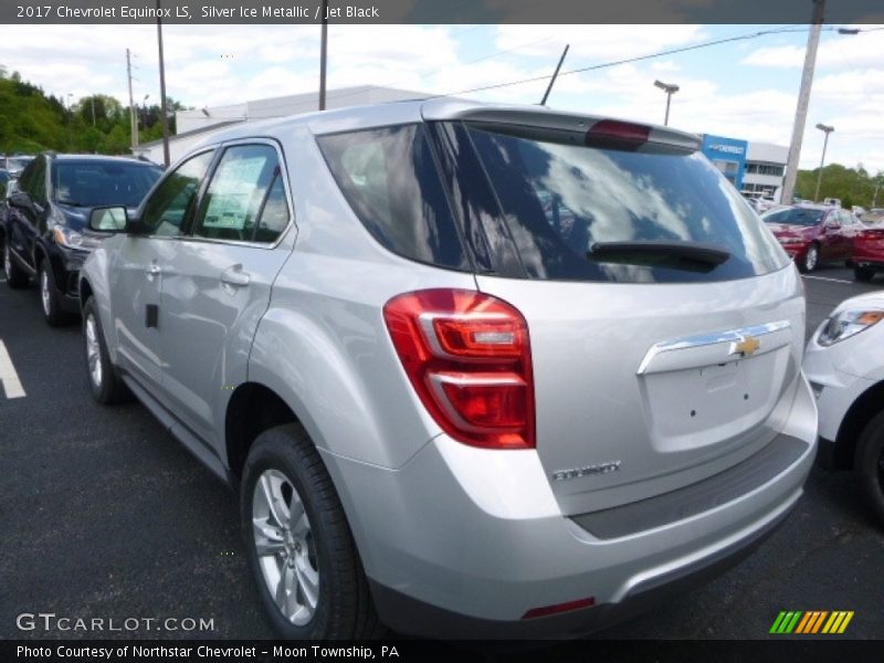 Silver Ice Metallic / Jet Black 2017 Chevrolet Equinox LS