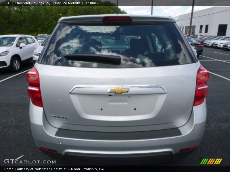 Silver Ice Metallic / Jet Black 2017 Chevrolet Equinox LS