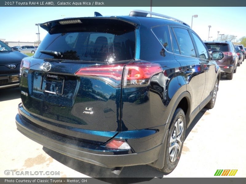 Galactic Aqua Mica / Black 2017 Toyota RAV4 LE AWD