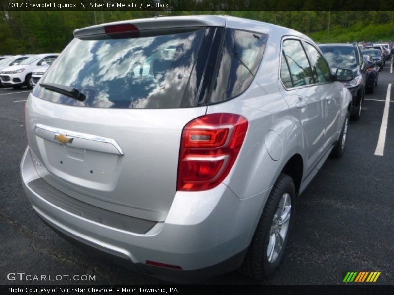 Silver Ice Metallic / Jet Black 2017 Chevrolet Equinox LS