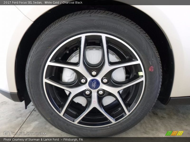 White Gold / Charcoal Black 2017 Ford Focus SEL Sedan