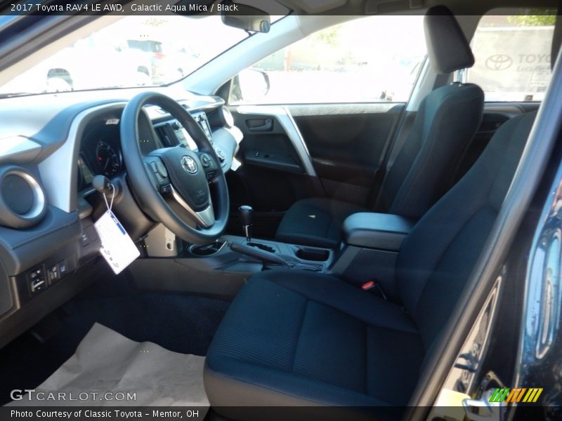 Galactic Aqua Mica / Black 2017 Toyota RAV4 LE AWD