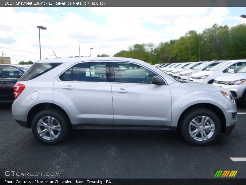 Silver Ice Metallic / Jet Black 2017 Chevrolet Equinox LS