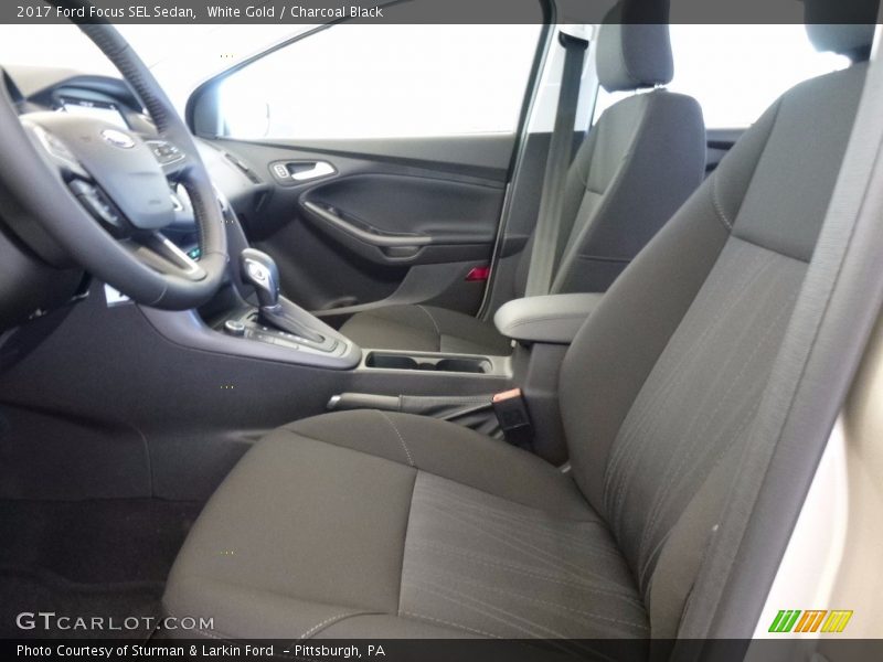 White Gold / Charcoal Black 2017 Ford Focus SEL Sedan