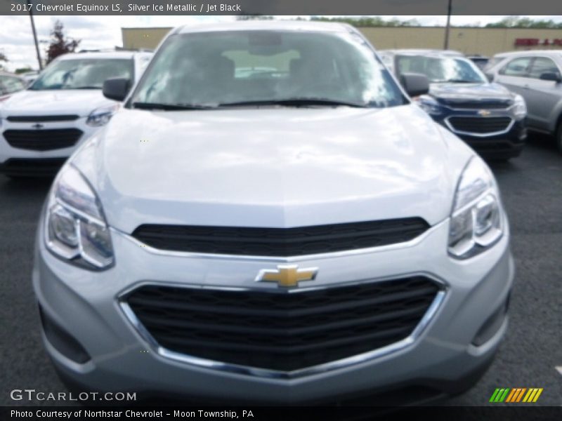Silver Ice Metallic / Jet Black 2017 Chevrolet Equinox LS