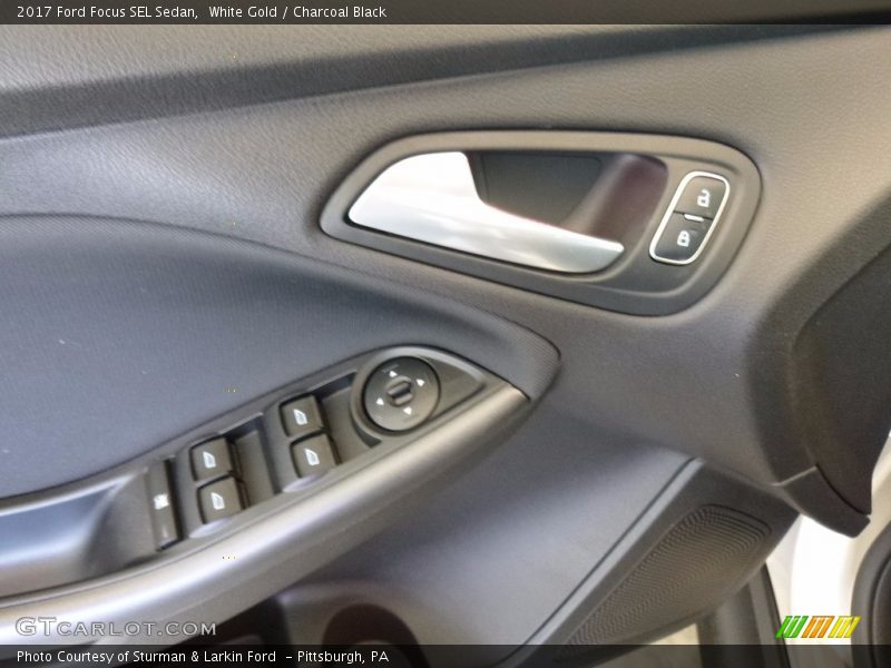 White Gold / Charcoal Black 2017 Ford Focus SEL Sedan