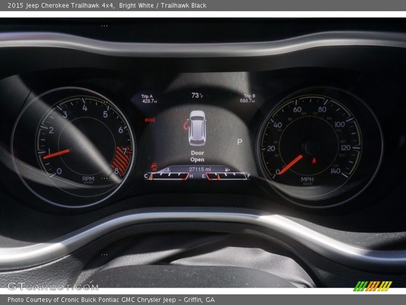 Bright White / Trailhawk Black 2015 Jeep Cherokee Trailhawk 4x4