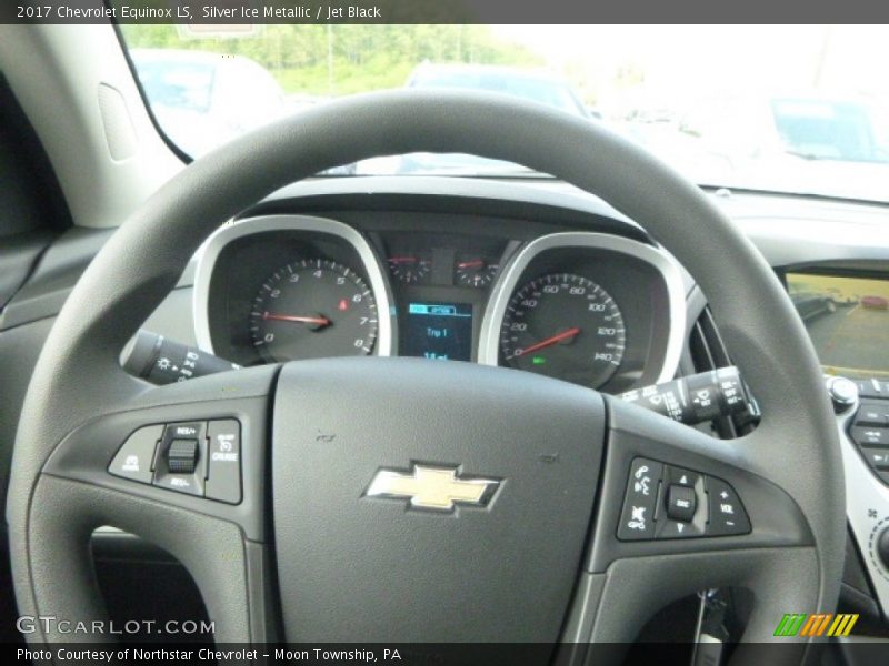 Silver Ice Metallic / Jet Black 2017 Chevrolet Equinox LS
