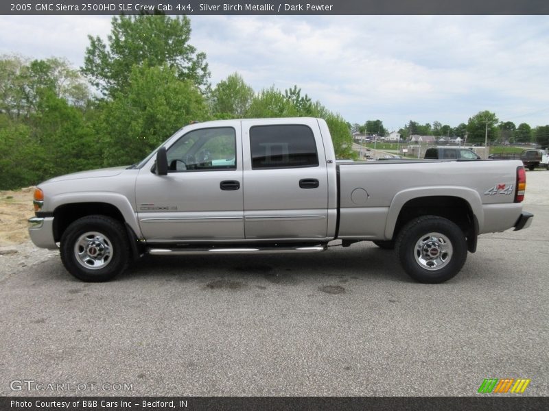 Silver Birch Metallic / Dark Pewter 2005 GMC Sierra 2500HD SLE Crew Cab 4x4