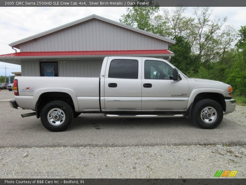 Silver Birch Metallic / Dark Pewter 2005 GMC Sierra 2500HD SLE Crew Cab 4x4