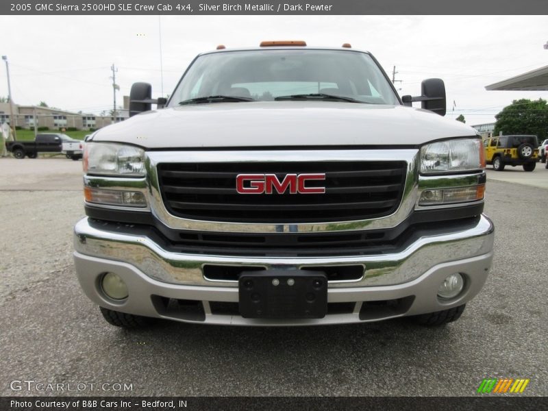 Silver Birch Metallic / Dark Pewter 2005 GMC Sierra 2500HD SLE Crew Cab 4x4