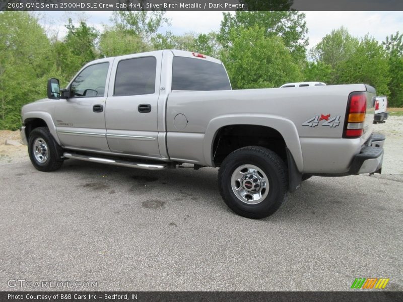 Silver Birch Metallic / Dark Pewter 2005 GMC Sierra 2500HD SLE Crew Cab 4x4