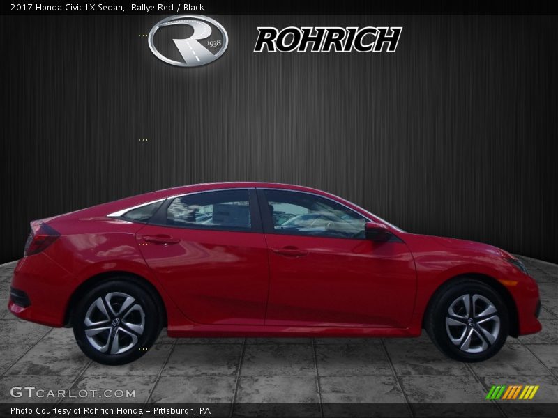 Rallye Red / Black 2017 Honda Civic LX Sedan