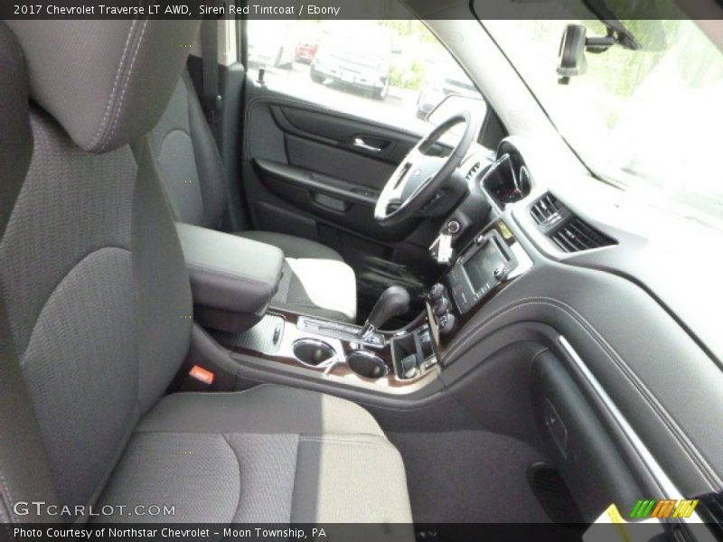 Siren Red Tintcoat / Ebony 2017 Chevrolet Traverse LT AWD