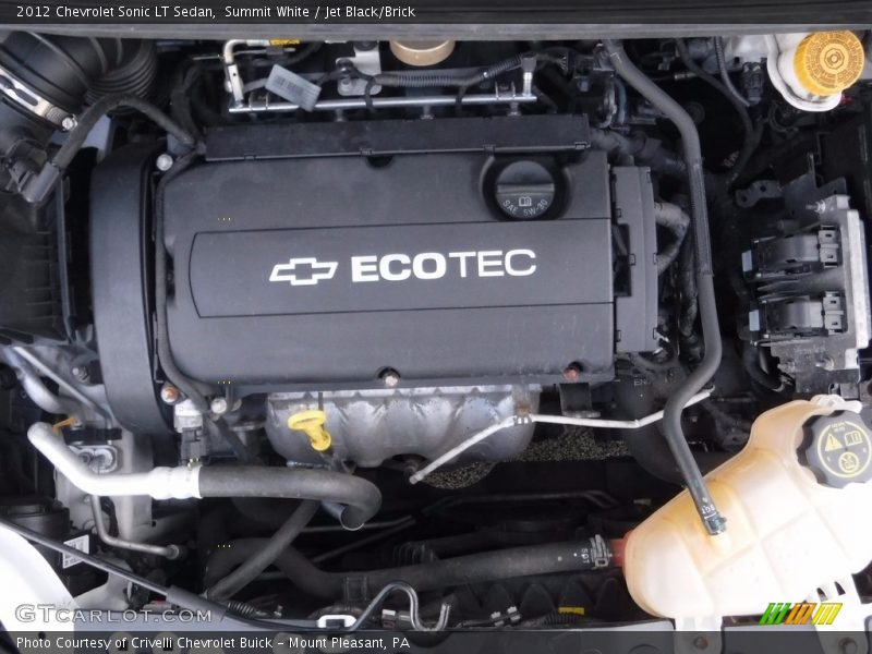 Summit White / Jet Black/Brick 2012 Chevrolet Sonic LT Sedan