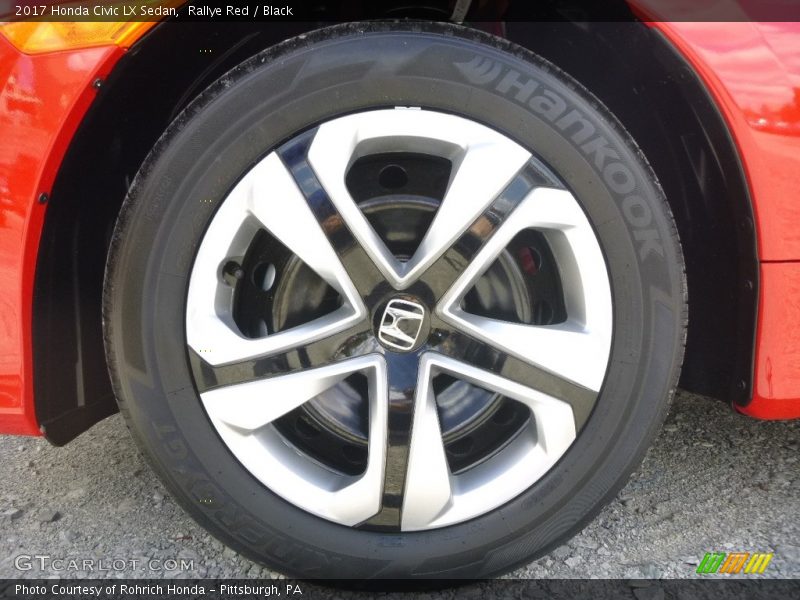 Rallye Red / Black 2017 Honda Civic LX Sedan