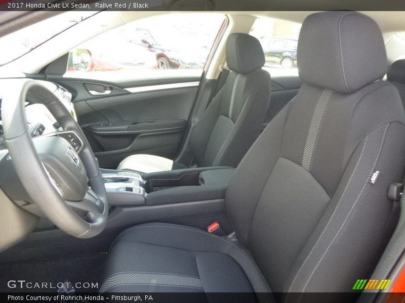 Rallye Red / Black 2017 Honda Civic LX Sedan