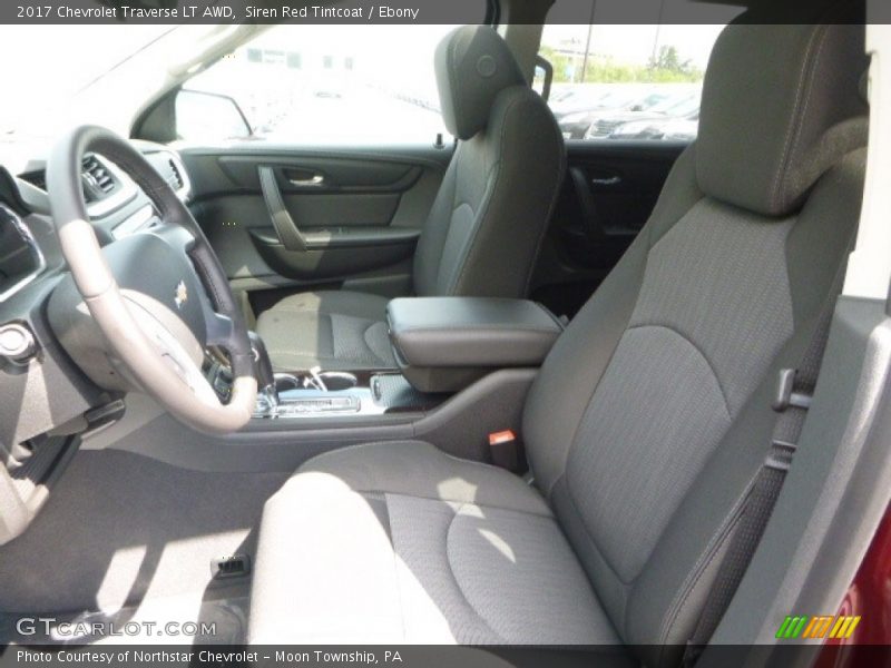 Siren Red Tintcoat / Ebony 2017 Chevrolet Traverse LT AWD
