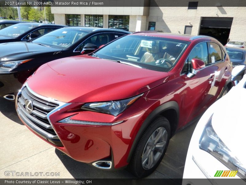 Matador Red Mica / Flaxen 2017 Lexus NX 200t AWD