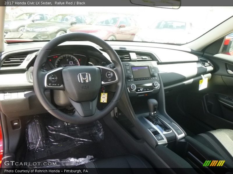 Rallye Red / Black 2017 Honda Civic LX Sedan