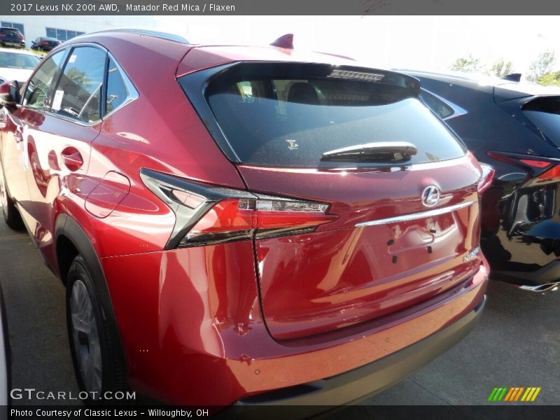 Matador Red Mica / Flaxen 2017 Lexus NX 200t AWD