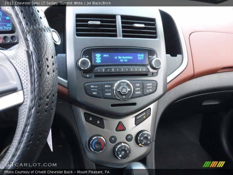 Summit White / Jet Black/Brick 2012 Chevrolet Sonic LT Sedan