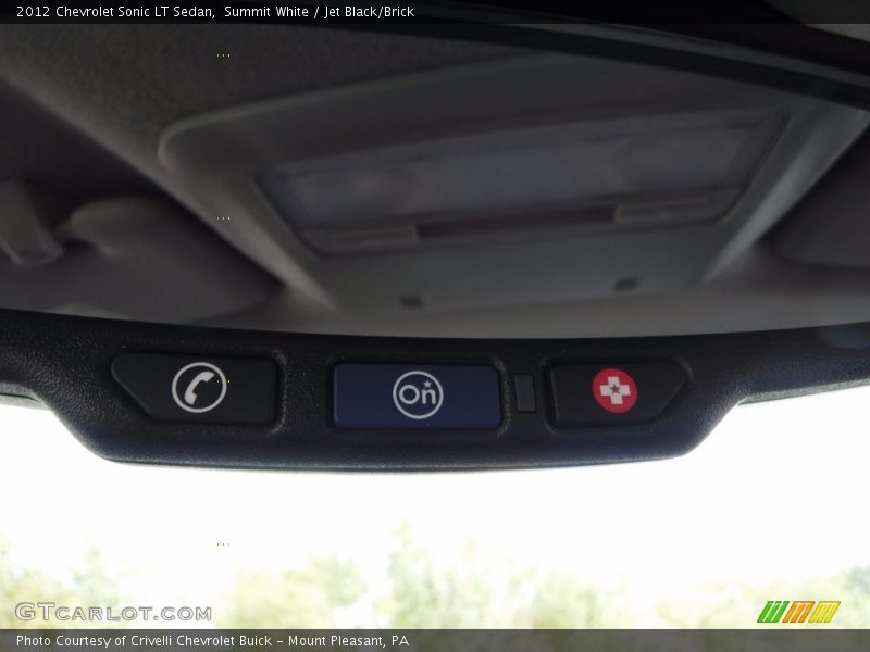 Summit White / Jet Black/Brick 2012 Chevrolet Sonic LT Sedan