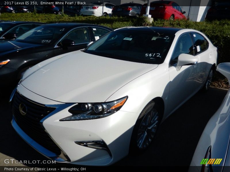 Eminent White Pearl / Black 2017 Lexus ES 350