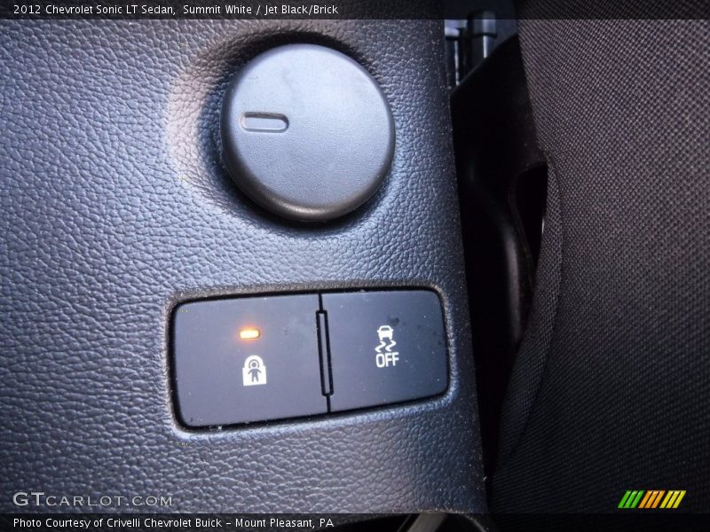 Summit White / Jet Black/Brick 2012 Chevrolet Sonic LT Sedan