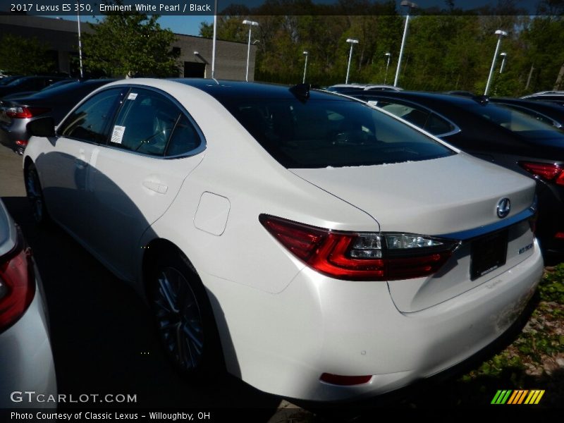 Eminent White Pearl / Black 2017 Lexus ES 350