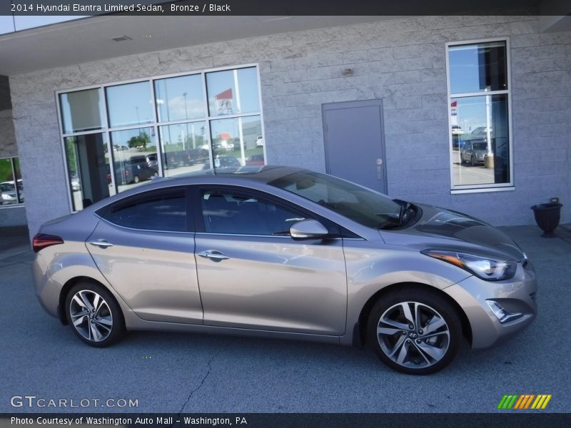 Bronze / Black 2014 Hyundai Elantra Limited Sedan