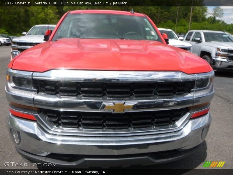 Red Hot / Jet Black 2017 Chevrolet Silverado 1500 LT Double Cab 4x4