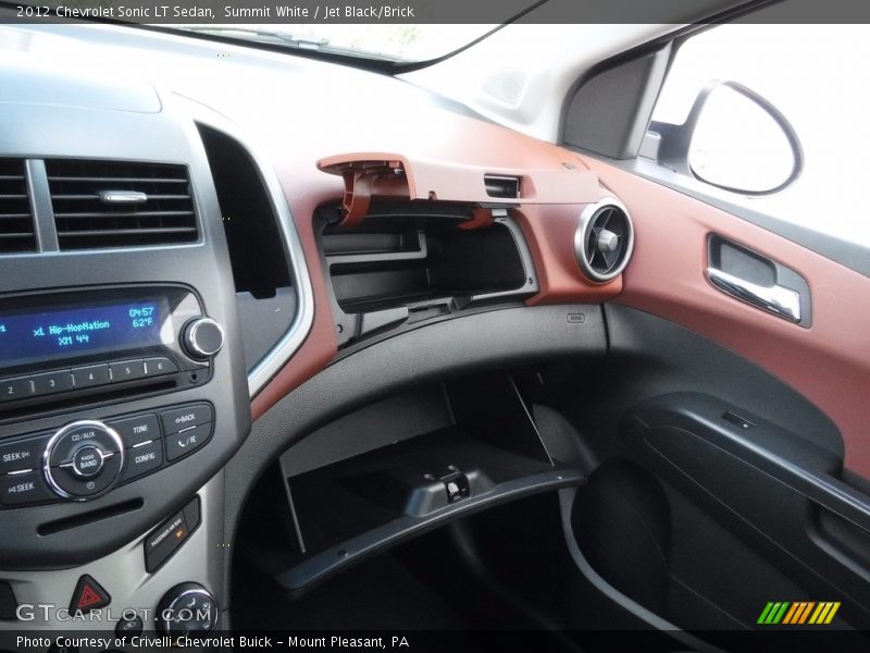 Summit White / Jet Black/Brick 2012 Chevrolet Sonic LT Sedan