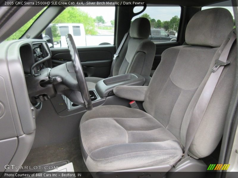 Silver Birch Metallic / Dark Pewter 2005 GMC Sierra 2500HD SLE Crew Cab 4x4