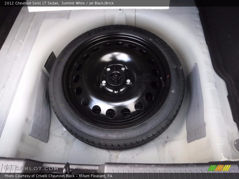 Summit White / Jet Black/Brick 2012 Chevrolet Sonic LT Sedan