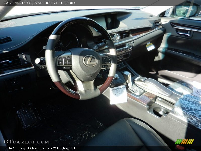 Silver Lining Metallic / Black 2017 Lexus ES 350