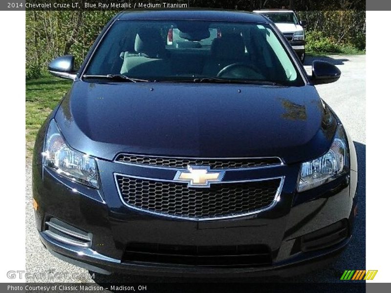 Blue Ray Metallic / Medium Titanium 2014 Chevrolet Cruze LT