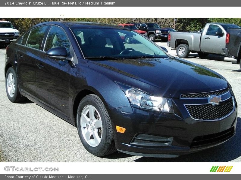 Blue Ray Metallic / Medium Titanium 2014 Chevrolet Cruze LT