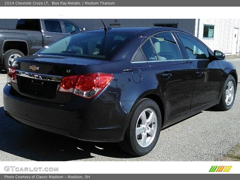 Blue Ray Metallic / Medium Titanium 2014 Chevrolet Cruze LT