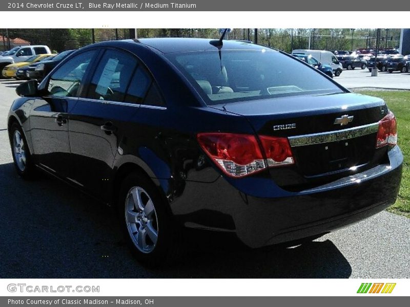 Blue Ray Metallic / Medium Titanium 2014 Chevrolet Cruze LT