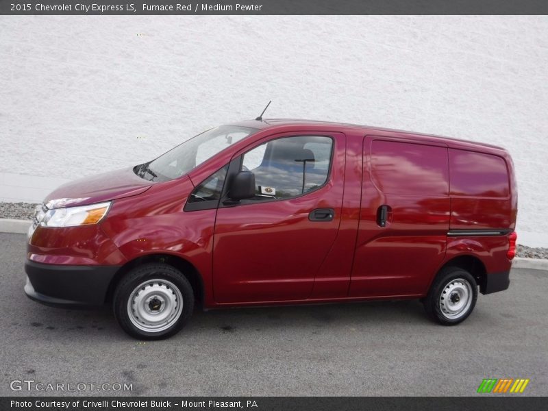 Furnace Red / Medium Pewter 2015 Chevrolet City Express LS