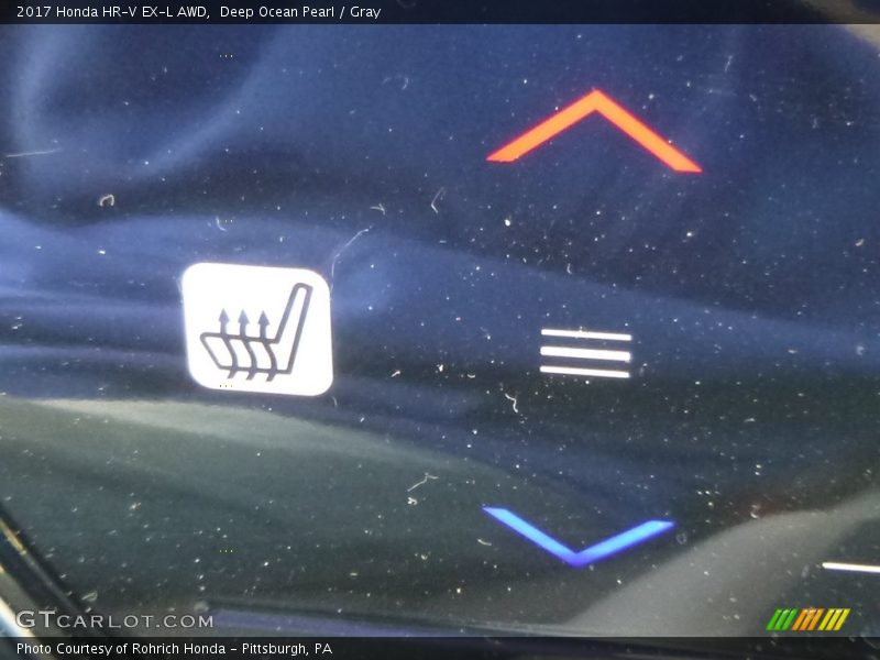 Deep Ocean Pearl / Gray 2017 Honda HR-V EX-L AWD