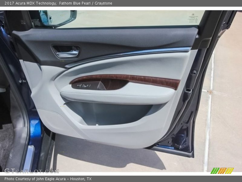 Fathom Blue Pearl / Graystone 2017 Acura MDX Technology