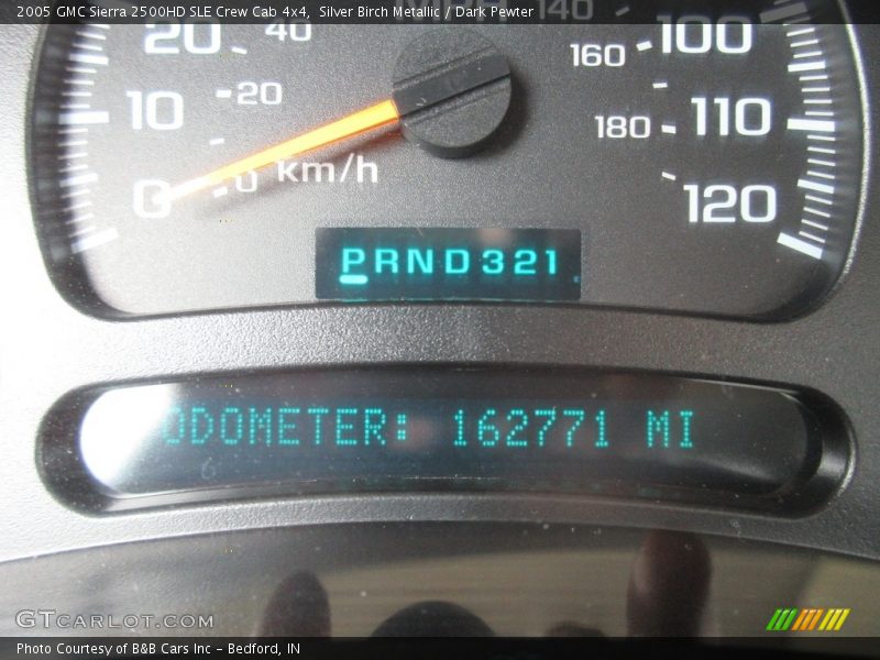 Silver Birch Metallic / Dark Pewter 2005 GMC Sierra 2500HD SLE Crew Cab 4x4