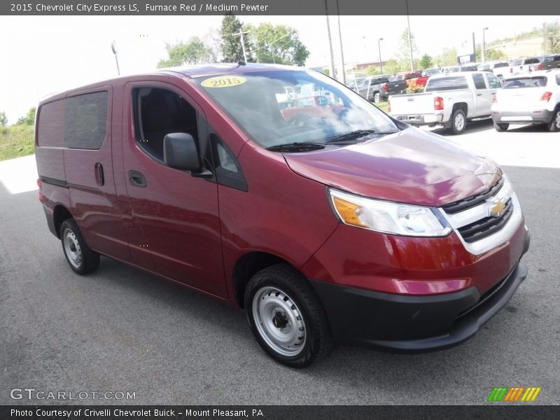 Furnace Red / Medium Pewter 2015 Chevrolet City Express LS